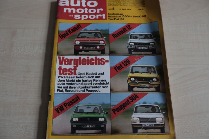 Deckblatt Auto Motor und Sport (08/1974)